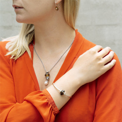Smoky Quartz Pendants with Earring Hooks