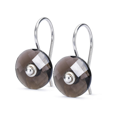 Smoky Quartz Pendants with Earring Hooks